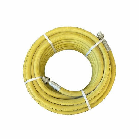 INDUSTRIAL CHOICE 3/4 x 50 ft EPDM Air Hose 300PSI Thor Ends Yellow Jackhammer-300-Y-50-Thor